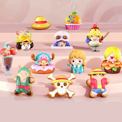 ONE PIECE Dessert Carnival Mini Beans Series PVC Figures