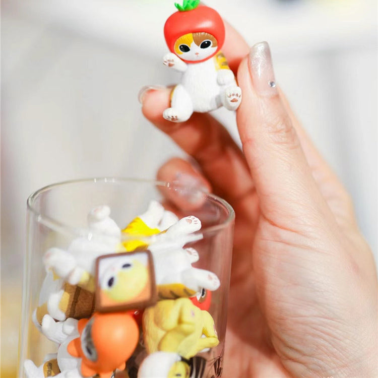 Mofusand Don't Want To Be A Cat Mini Beans Series PVC Figures