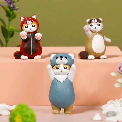 Mofusand I Don't Want To Be A Cat Mini Beans Series PVC Figures