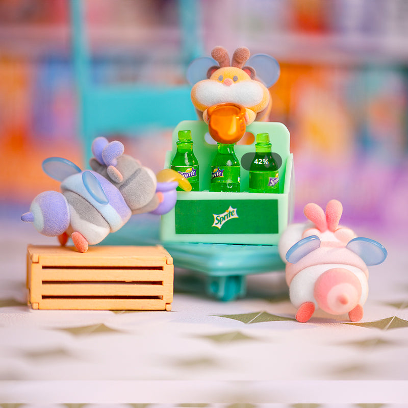 Rich Hamster Wants To Stick With You Mini Beans Series PVC Figures