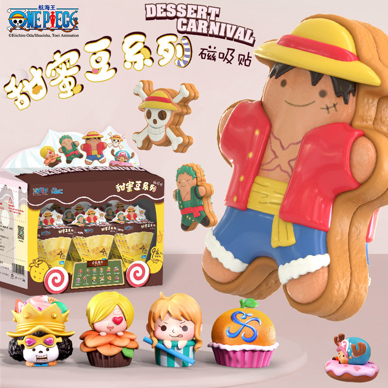 ONE PIECE Dessert Carnival Mini Beans Series PVC Figures