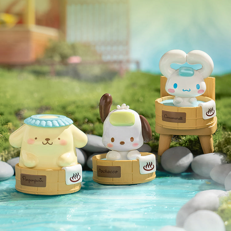 Sanrio Characters  Mini Hot Spring Series PVC Figures