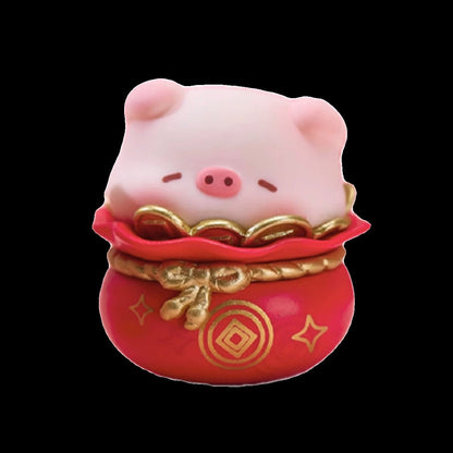 BaoYun Pig Good Lucky Year By Year Mini Beans Series PVC Figures