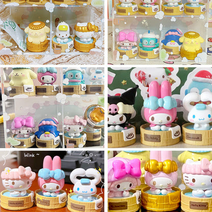 Sanrio Characters  Mini Hot Spring Series PVC Figures