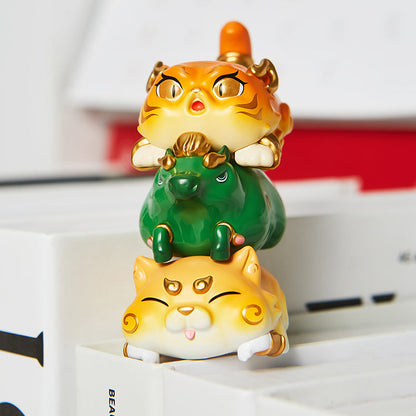 FUFUTIETIE Chinese Zodiac Mini Beans Series PVC Figures