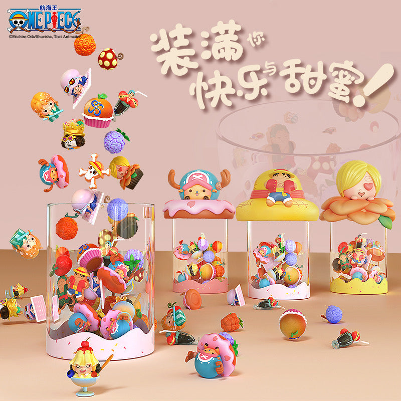 ONE PIECE Dessert Carnival Mini Beans Series PVC Figures