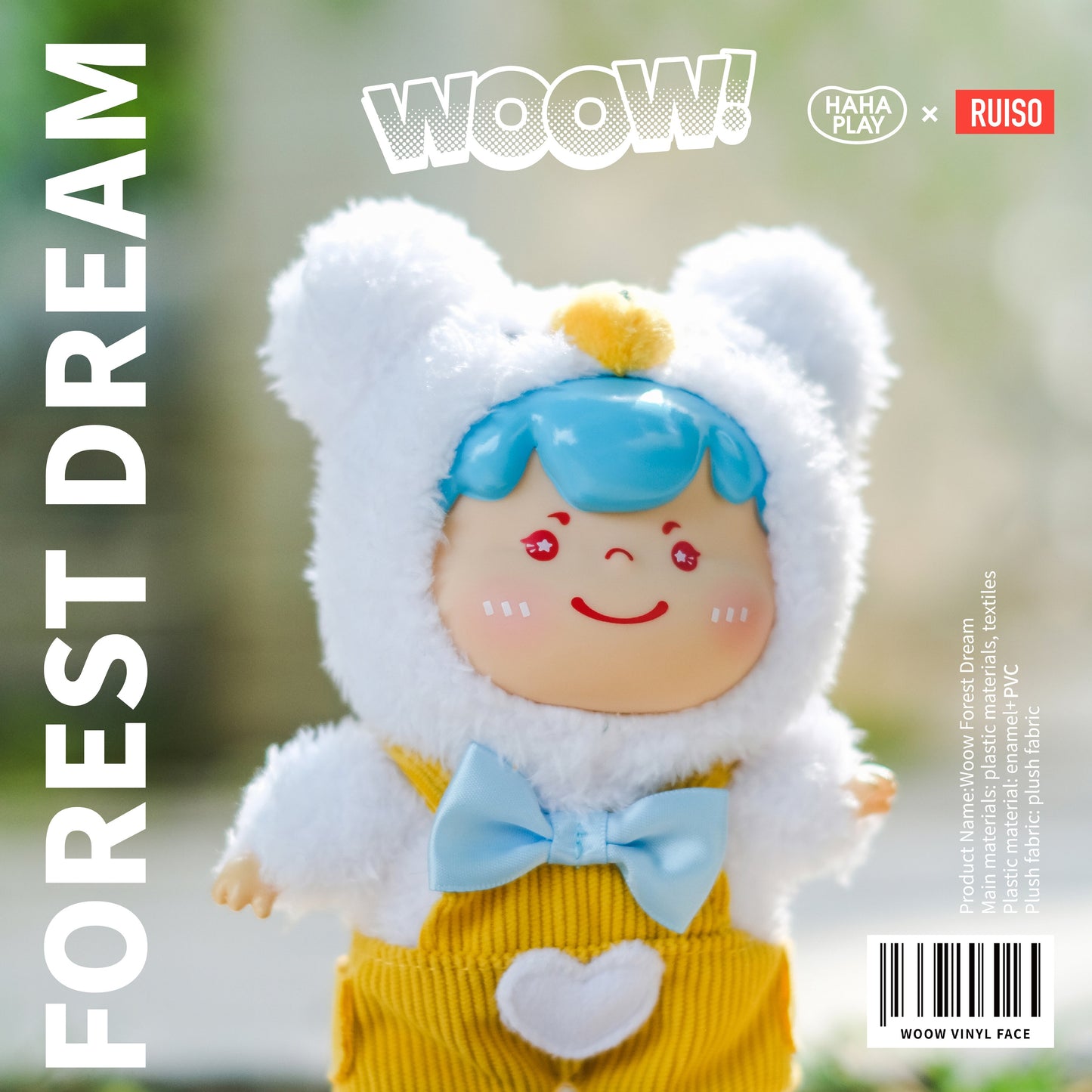 WOOW Forest Dream Vinyl Face Series Plush Dolls