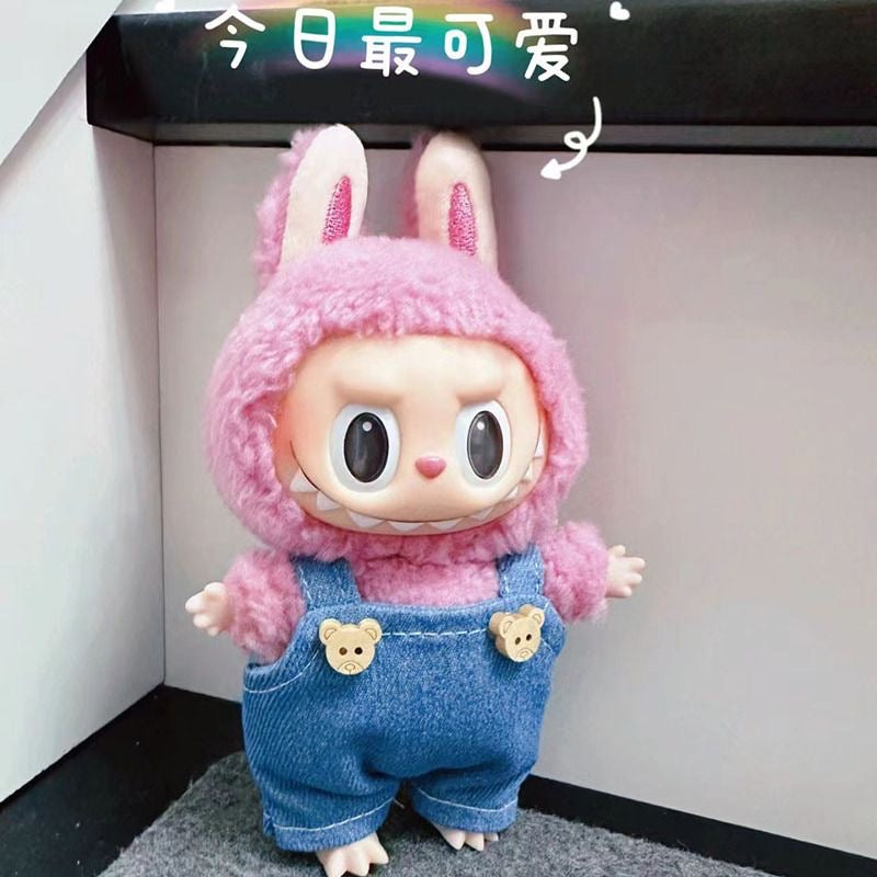 【Only clothes】Cute Mini Plush Doll'S Clothes Outfit Only Clothing Accessories For 17cm Dolls Sweater Hoodie Clothing DIY Kids Gifts