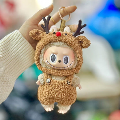 【Only clothes】Cute Mini Plush Doll'S Clothes Outfit Only Clothing Accessories For 17cm Dolls Sweater Hoodie Clothing DIY Kids Gifts