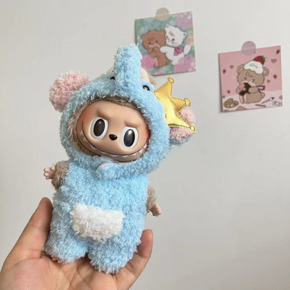 【Only clothes】Cute Mini Plush Doll'S Clothes Outfit Only Clothing Accessories For 17cm Dolls Sweater Hoodie Clothing DIY Kids Gifts