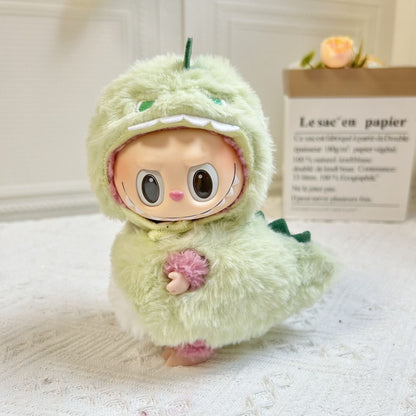 【Only clothes】Cute Mini Plush Doll'S Clothes Outfit Only Clothing Accessories For 17cm Dolls Sweater Hoodie Clothing DIY Kids Gifts