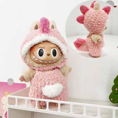 【Only clothes】Cute Mini Plush Doll'S Clothes Outfit Only Clothing Accessories For 17cm Dolls Sweater Hoodie Clothing DIY Kids Gifts