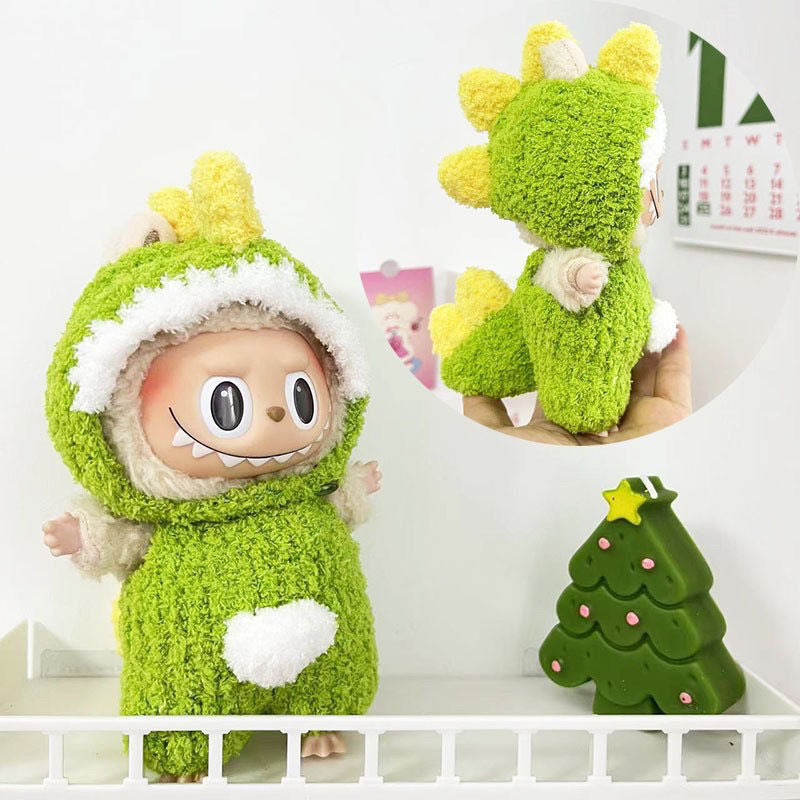 【Only clothes】Cute Mini Plush Doll'S Clothes Outfit Only Clothing Accessories For 17cm Dolls Sweater Hoodie Clothing DIY Kids Gifts