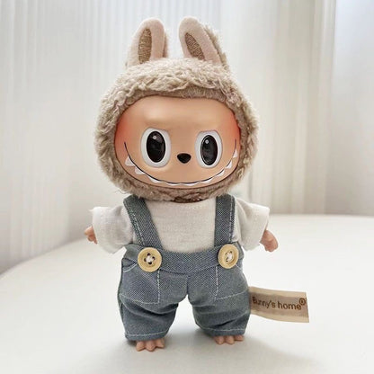 【Only clothes】Cute Mini Plush Doll'S Clothes Outfit Only Clothing Accessories For 17cm Dolls Sweater Hoodie Clothing DIY Kids Gifts