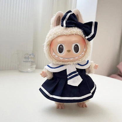 【Only clothes】Cute Mini Plush Doll'S Clothes Outfit Only Clothing Accessories For 17cm Dolls Sweater Hoodie Clothing DIY Kids Gifts