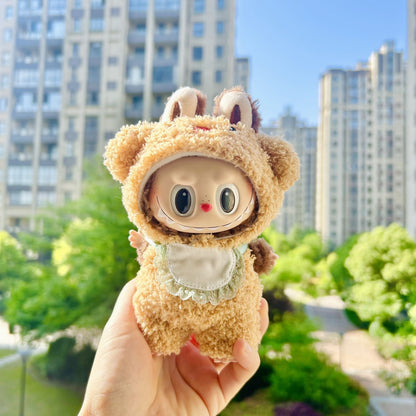 【Only clothes】Cute Mini Plush Doll'S Clothes Outfit Only Clothing Accessories For 17cm Dolls Sweater Hoodie Clothing DIY Kids Gifts