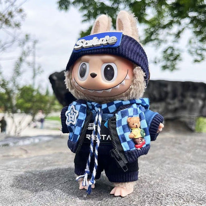 【Only clothes】Cute Mini Plush Doll'S Clothes Outfit Only Clothing Accessories For 17cm Dolls Sweater Hoodie Clothing DIY Kids Gifts