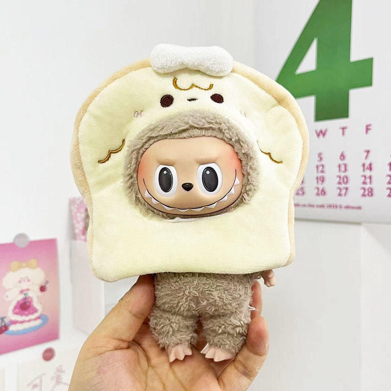 【Only clothes】Cute Mini Plush Doll'S Clothes Outfit Only Clothing Accessories For 17cm Dolls Sweater Hoodie Clothing DIY Kids Gifts