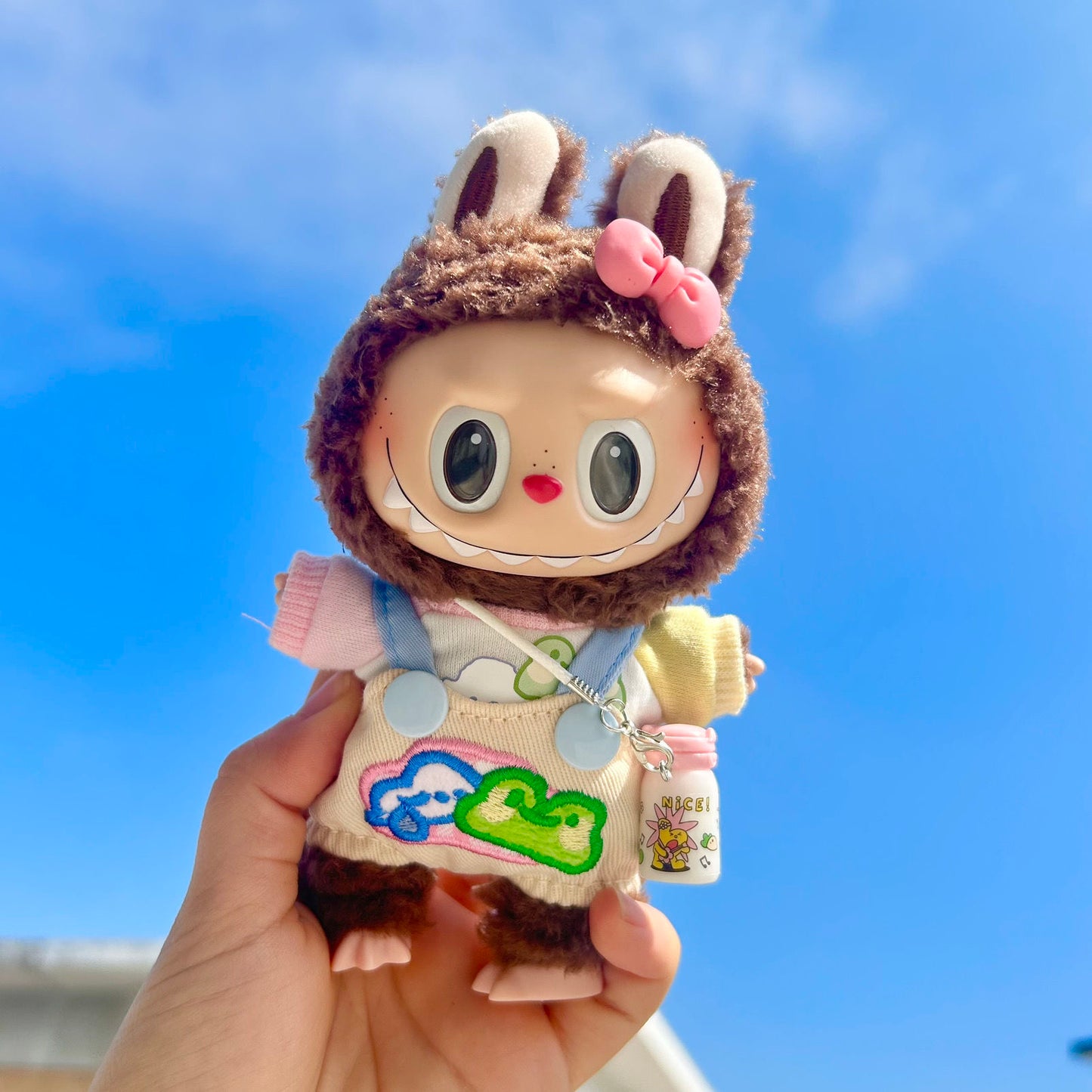 【Only clothes】Cute Mini Plush Doll'S Clothes Outfit Only Clothing Accessories For 17cm Dolls Sweater Hoodie Clothing DIY Kids Gifts