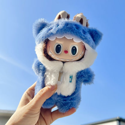 【Only clothes】Cute Mini Plush Doll'S Clothes Outfit Only Clothing Accessories For 17cm Dolls Sweater Hoodie Clothing DIY Kids Gifts