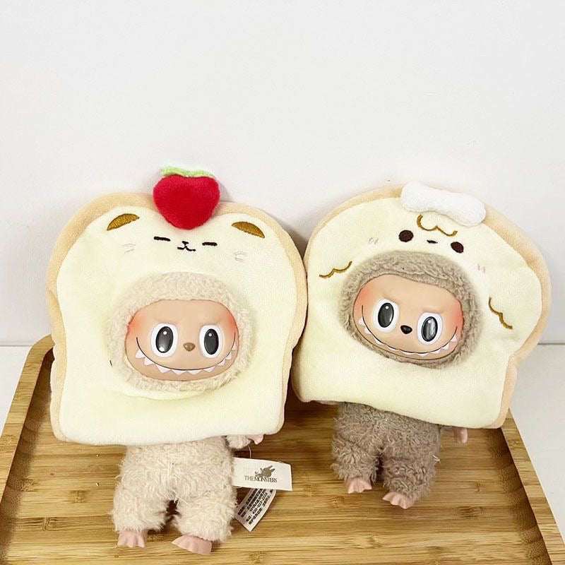 【Only clothes】Cute Mini Plush Doll'S Clothes Outfit Only Clothing Accessories For 17cm Dolls Sweater Hoodie Clothing DIY Kids Gifts