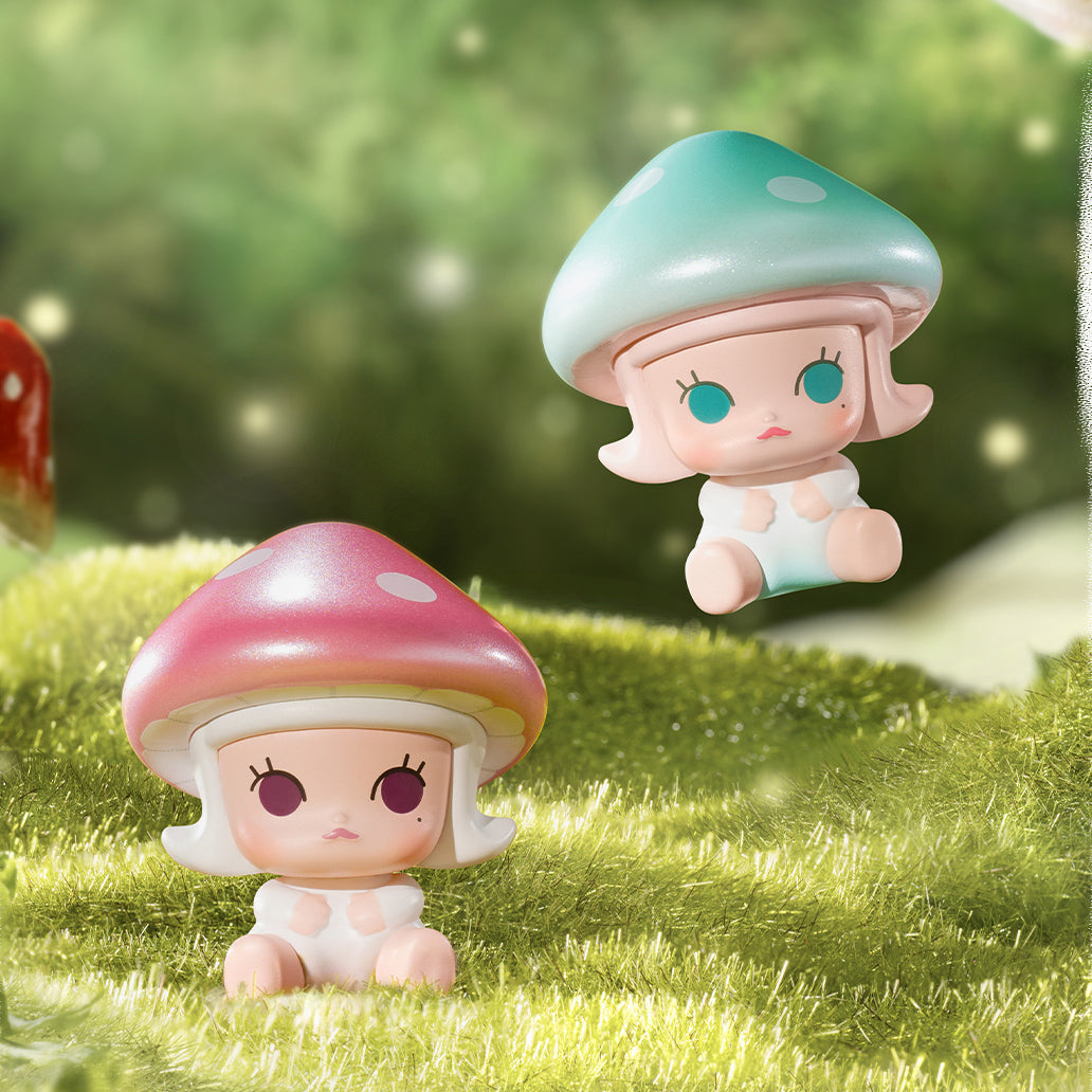 POP BEAN Mushrooms Elves Series PVC Figures