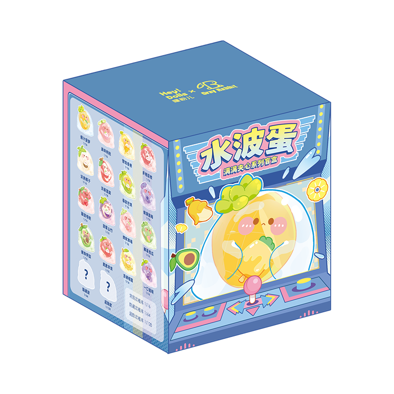 Bubble Eggs Colorful Fruits Series PVC Figures